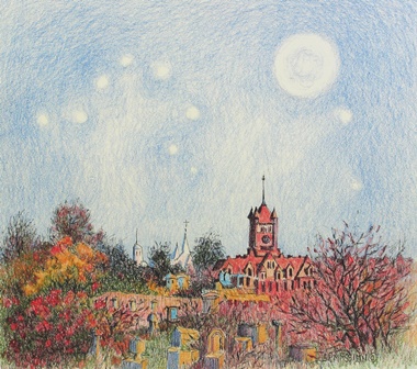 Starry Night Over The Courthouse