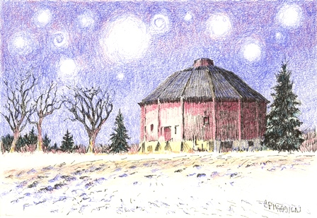 Starry Night Over The Last Barn
